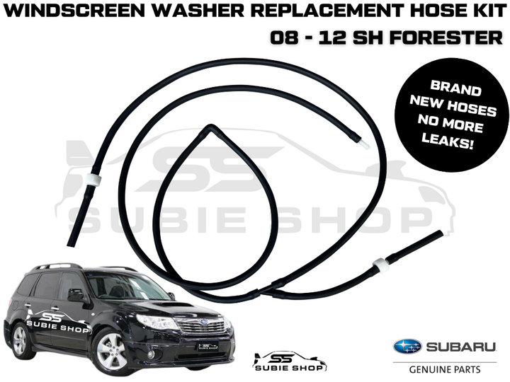 New Genuine Subaru Forester 2008 - 12 SH XT Bonnet Water Jet Windscreen Hose Kit