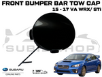 GENUINE Subaru VA WRX Sti 15 - 17 Front Bumper Bar Tow Hook Cap Cover Matt Black