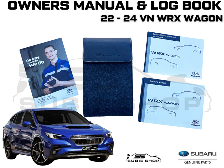 GENUINE Subaru WRX VN Wag 22 -24 Factory Owners Manual Log Book Wallet Set Pouch