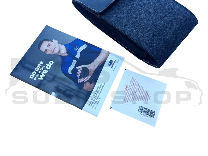 GENUINE Subaru WRX VN Wag 22 -24 Factory Owners Manual Log Book Wallet Set Pouch
