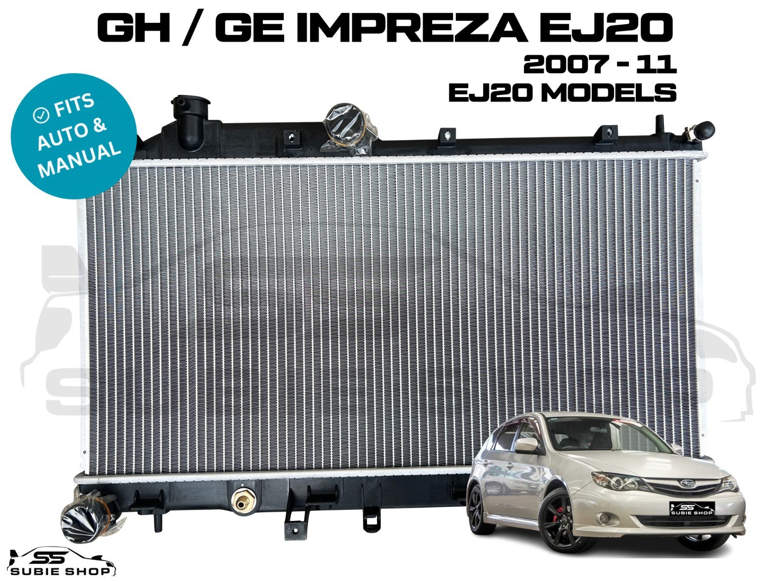 thumbnail image 2 of ICP/Koyo Engine Radiator – For Subaru Impreza 92-00 WRX STi 22B P1 RB5 – Manual Transmission 2 of 2