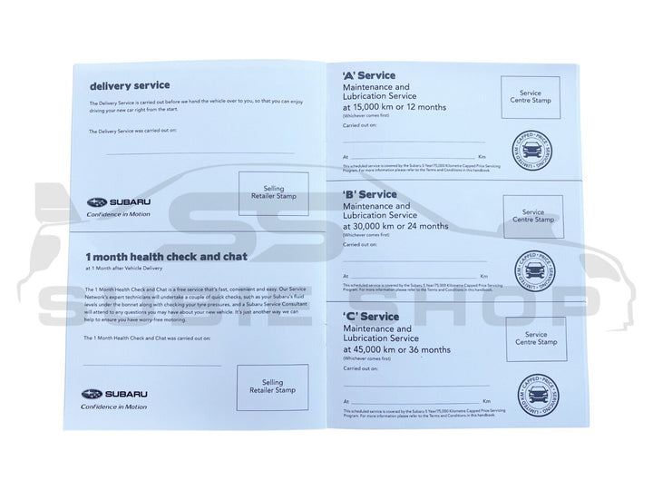 GENUINE Subaru WRX VN Wag 22 -24 Factory Owners Manual Log Book Wallet Set Pouch