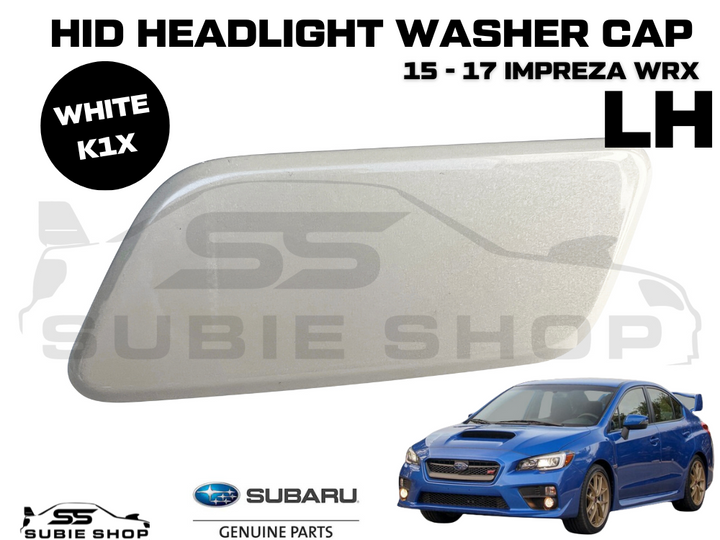 Genuine Headlight White Washer Cap Cover 15 - 17 Subaru Impreza VA WRX STi LH