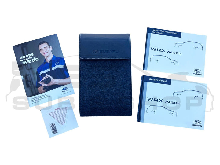 GENUINE Subaru WRX VN Wag 22 -24 Factory Owners Manual Log Book Wallet Set Pouch