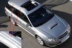 1x Subaru Liberty Wagon 03-09 Top Roof Rack Rail Trim Tab Cap Cover Silver Right