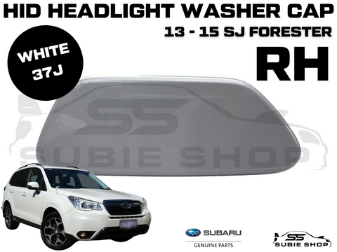 New Genuine Headlight White 37J Washer Cap Cover 2013 - 15 Subaru Forester SJ RH