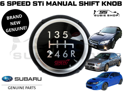 Genuine 6 Speed Manual Shifter Gear Knob Subaru WRX STI Liberty Forester BRZ