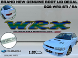 NEW Genuine Subaru Impreza 99 WRX GC8 RA STI Rear Boot Lid Decal Sticker OEM JDM