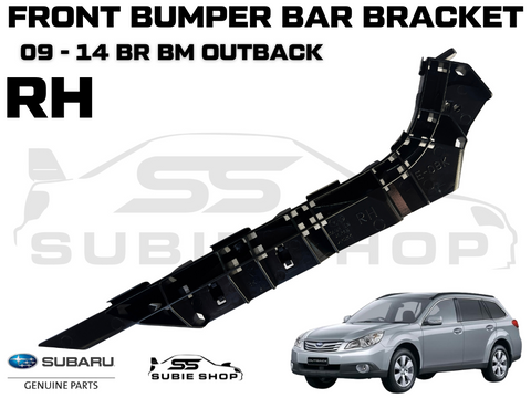 GENUINE Subaru Outback 09-14 BR Front Bumper Bar Bracket Mount Slide Right RH