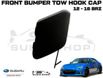 New GENUINE Subaru BRZ 12 - 16 Front Bumper Bar Tow Hook Cap Cover Matt Black