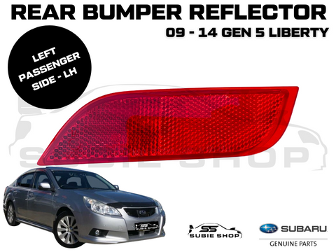 Genuine Subaru Liberty BR BM 9-14 Rear Bumper Bar Reflector Trim Insert Red Left