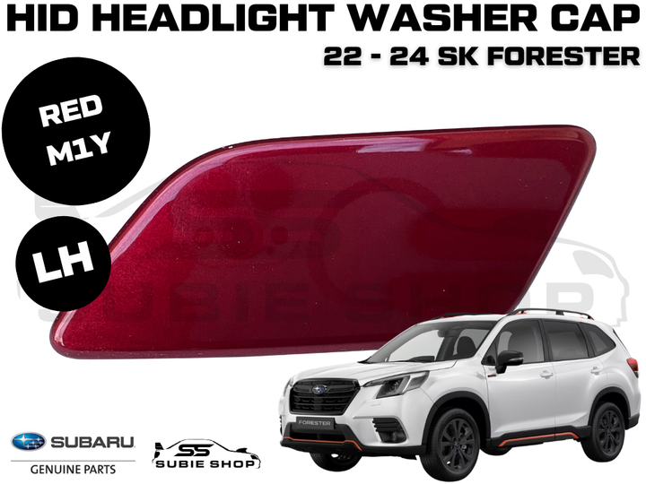 New Genuine Subaru Forester SK Headlight Washer Cap Cover 22 - 24 Left Red M1Y