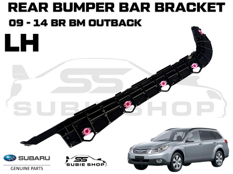 GENUINE Subaru Outback 09 - 14 BR Rear Bumper Bar Bracket Mount Slide Left LH