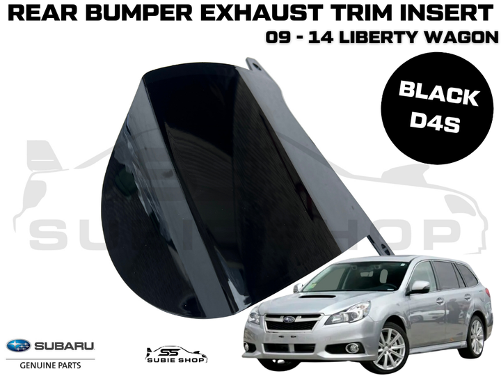Genuine Subaru Liberty Wagon 09-14 Rear Bumper Bar Exhaust Cover Trim Insert D4S