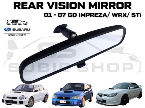 NEW GENUINE Subaru Impreza WRX RS STi 01 - 07 Rear Vision Mirror View Windscreen