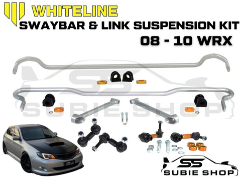 Whiteline Front Rear Sway Bar Link Vehicle Suspension Kit for Subaru WRX 08 - 10