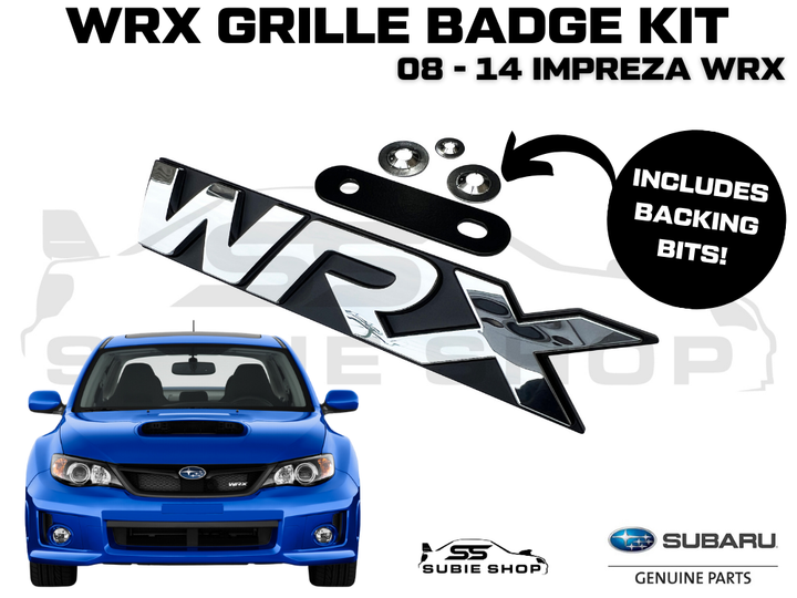 Genuine Subaru Impreza G3 WRX 2008 - 14 Front Grille Letters Badge Decal Emblem