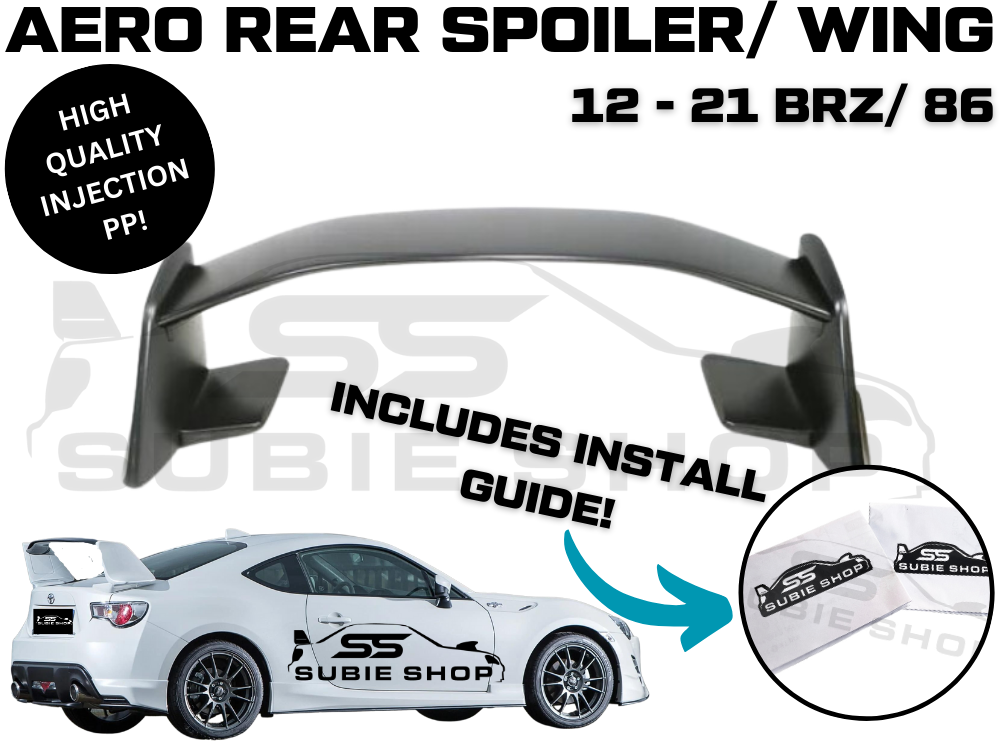 Aero Injection Plastic Rear Boot Spoiler Wing For 12 21 Subaru