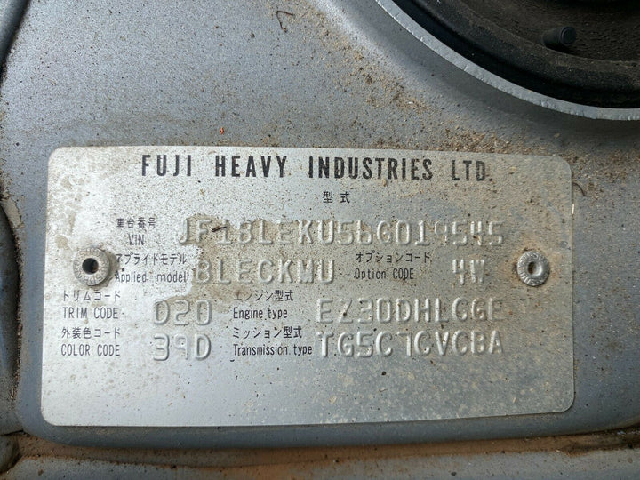 OEM Subaru Liberty Gen 4 H6 03 - 06 Front Bumper Bar Bumperbar Cover Silver 39D