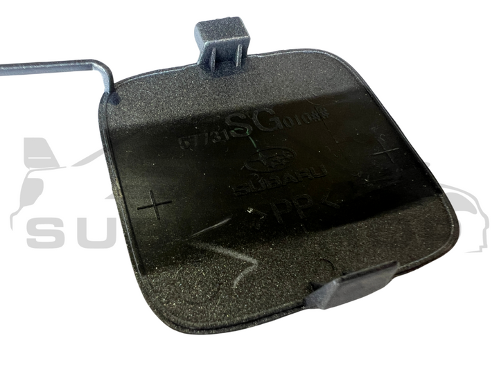 GENUINE Subaru Forester 2013-18 SJ Rear Bumper Bar Tow Hook Cap Cover Silver G1U