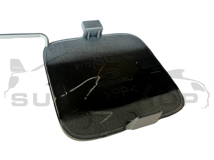 GENUINE Subaru Forester 2013 -15 SJ Rear Bumper Bar Tow Hook Cap Cover White 37J