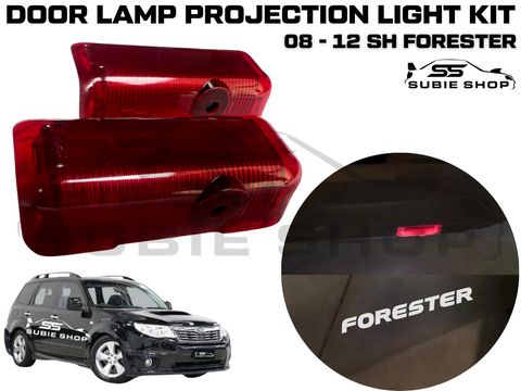 LED Logo Emblem Projection Door Lamp Courtesy Light Kit For 08 - 12 SH Forester