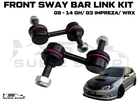 Front Sway Bar Links For 08 - 14 Subaru GH G3 Impreza WRX LH RH Link Suspension