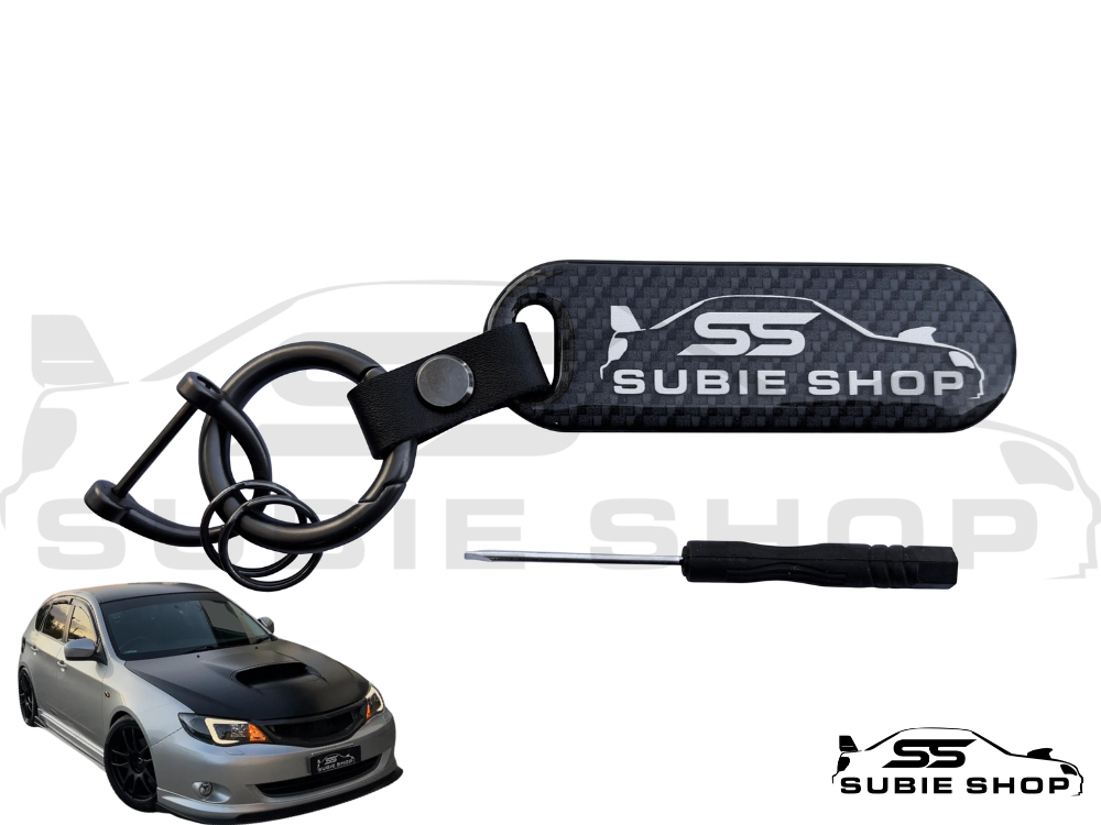 SUBIE SHOP Carbon Key Tag Chain For Subaru Impreza WRX STi
