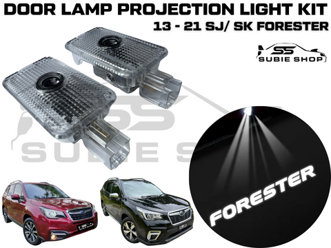 LED Logo Projection Door Lamp Courtesy Light Kit For 13 - 20 SJ / SK Forester