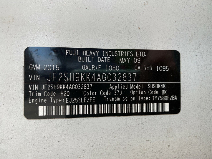 Subaru Forester 08 - 12 SH Factory Rear Bumper Bar Lower Reflector Left GENUINE