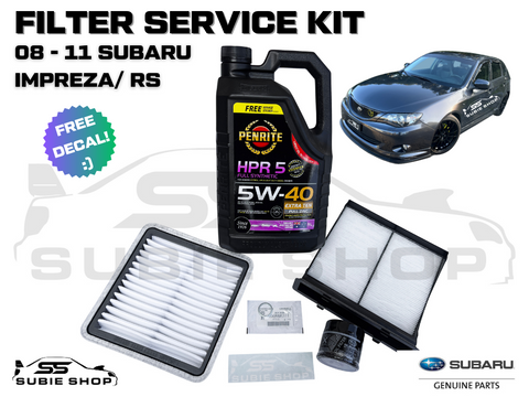 GENUINE Service Refresh Kit For Subaru Impreza 08 -11 GH G3 Servicing Oil Filter