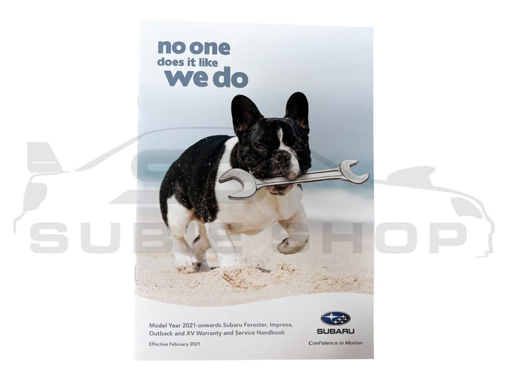 GENUINE Subaru XV GU 20 + Factory Owners Manual Log Service Book Wallet Pouch
