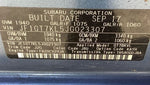 Genuine Subaru XV GT 17 -21 Rear Tailgate Boot Hatch Garnish Trim Badge Blue J8U