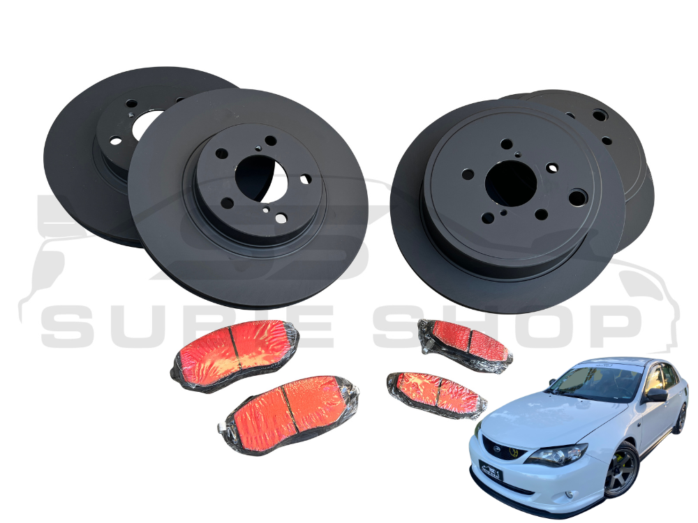 RDA Performance Brake Rotors Pads Upgrade Kit 08 11 GH Subaru