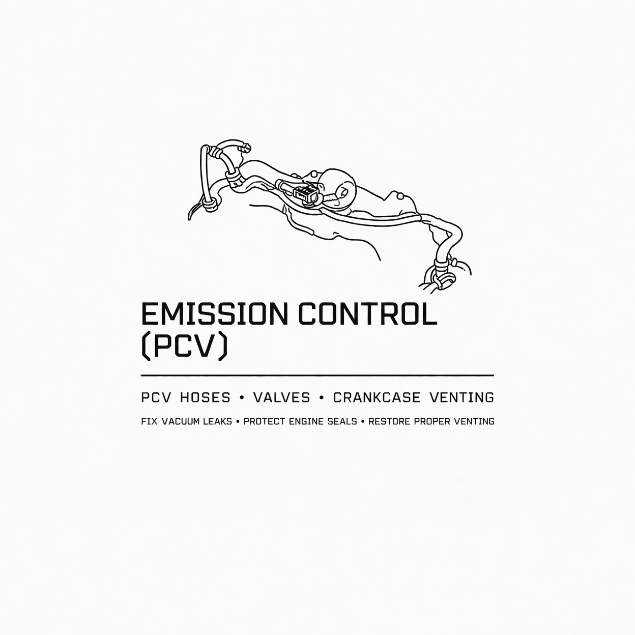 PCV System Valves and Hoses