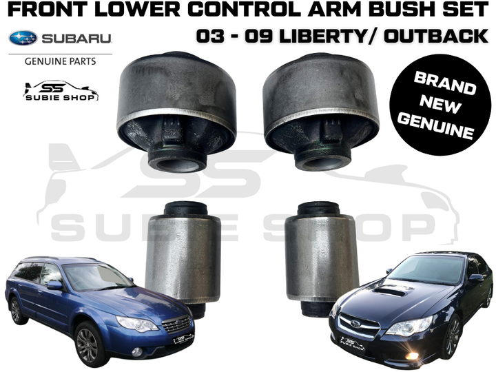 GENUINE Subaru Liberty Outback 2003 - 09 Front Lower Control Arm Bush Bushes Set