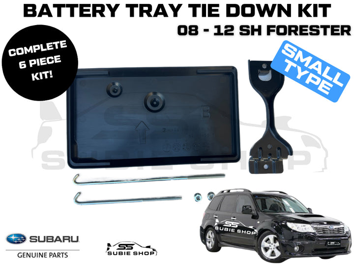 Genuine Subaru Forester SH 2008 -12 Small Battery Tie Down Tray Clamp Holder Set
