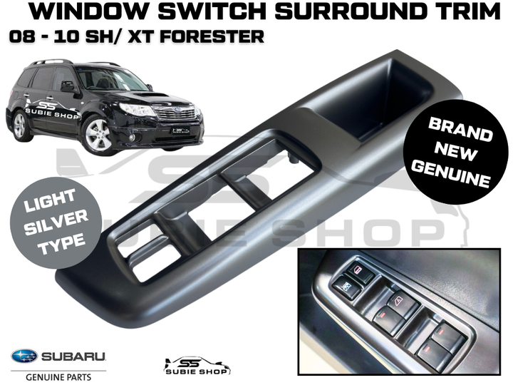 Genuine Subaru Forester SH 2008 - 10 Front Door Driver Window Switch Trim