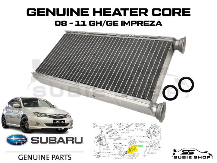 NEW GENUINE Subaru Impreza GH GE RS 2008 - 2011 Heater Core HVAC Radiator