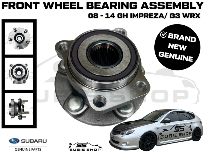 New Genuine Subaru Impreza GH G3 WRX 2008 - 14 Front Wheel Bearing Hub Assembly