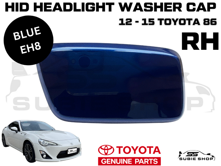 NEW Genuine OEM Toyota 86 2012 -15 Headlight Washer Cap Cover Right RH Blue E8H