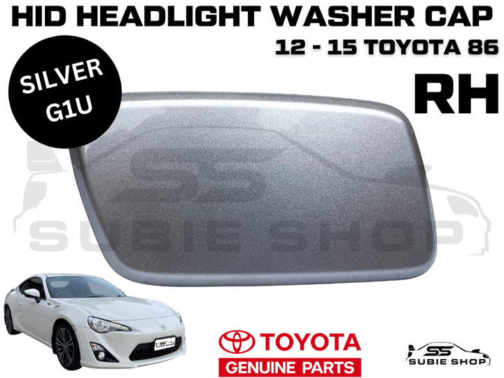 NEW Genuine OEM Toyota 86 2012-15 Headlight Washer Cap Cover Right RH Silver G1U