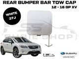 New GENUINE Subaru XV GP 12 - 16 Rear Bumper Bar Tow Hook Cap Cover White 37J