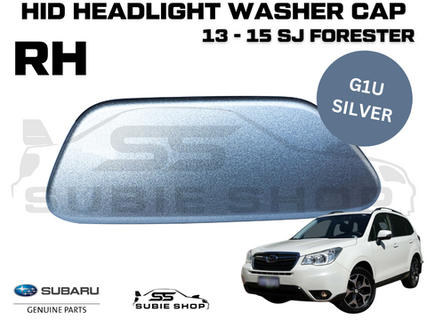 New Genuine Headlight Washer Cap Cover 13 - 15 Subaru Forester SJ RH Silver G1U