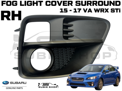 New Genuine 15-17 Subaru Impreza VA WRX STi Fog Light Bezel Cover Surround Right