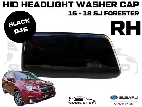 New Genuine Headlight Washer Cap Cover 16 -18 Subaru Forester SJ Right Black D4S