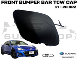New GENUINE Subaru BRZ ZC6 17 -20 Front Bumper Bar Tow Hook Cap Cover Matt Black