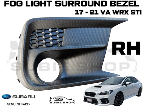New Genuine 17-21 Subaru Impreza VA WRX STi Fog Light Bezel Cover Surround Right