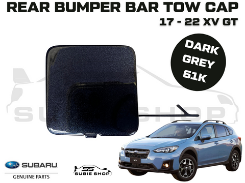 New GENUINE Subaru XV GT 17 - 21 Rear Bumper Bar Tow Hook Cap Cover Silver G1U
