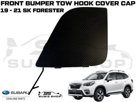 GENUINE Subaru Forester SK 19 -21 Front Bumper Bar Tow Hook Cap Cover Matt Black